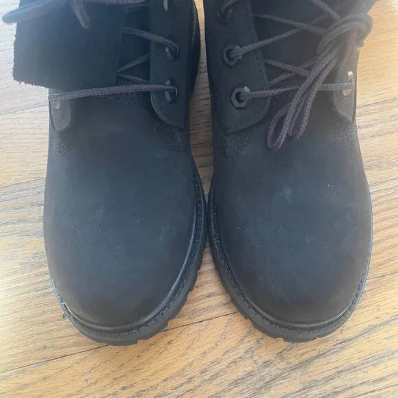 Timberland Premium 6-Inch Waterproof Boots in Black Nubuck Size 6 - Picture 3 of 9